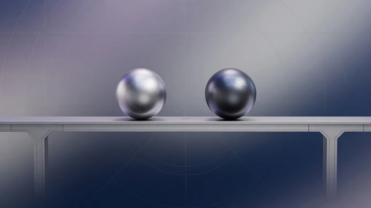 Abstraktes Symbol für Vertrauen und Balance