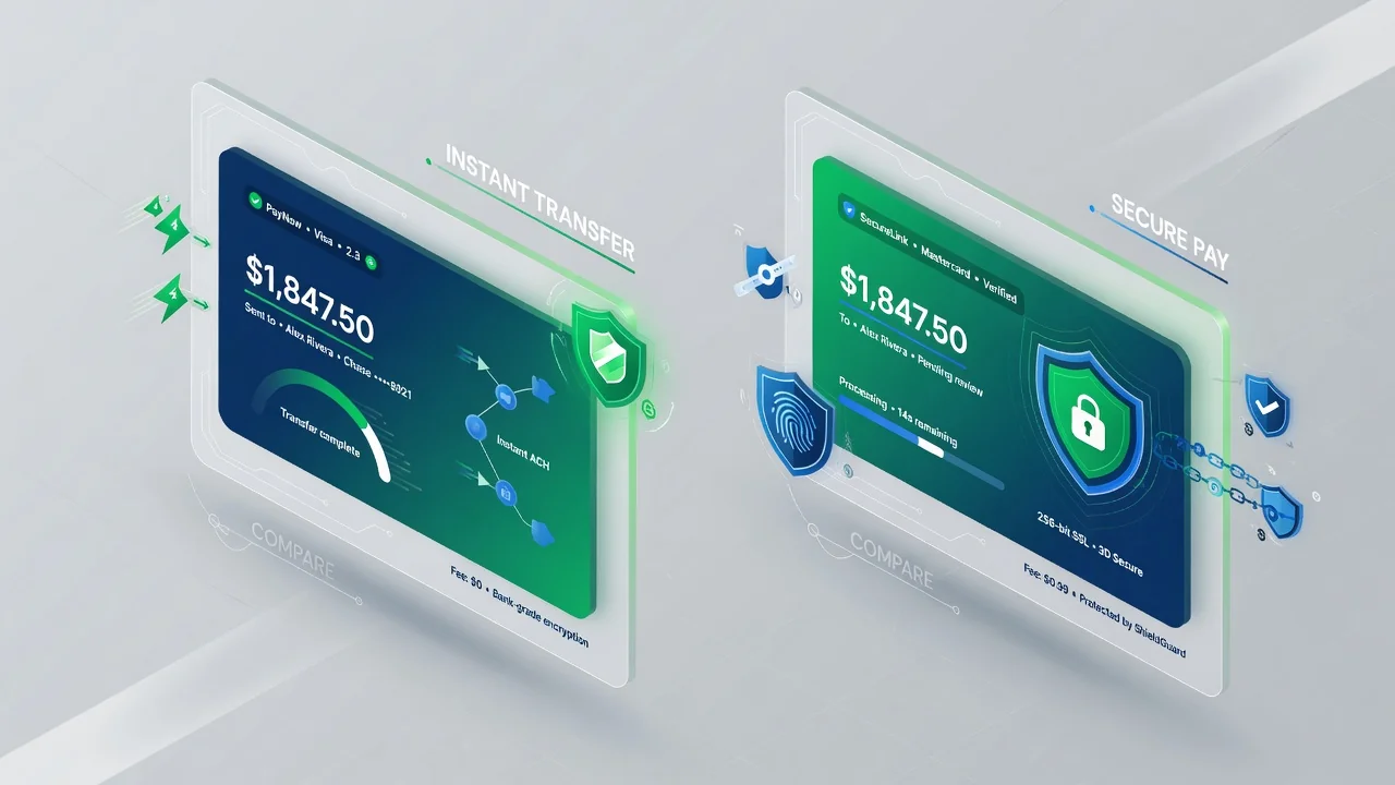 Vergleich digitaler Zahlungsoberflächen