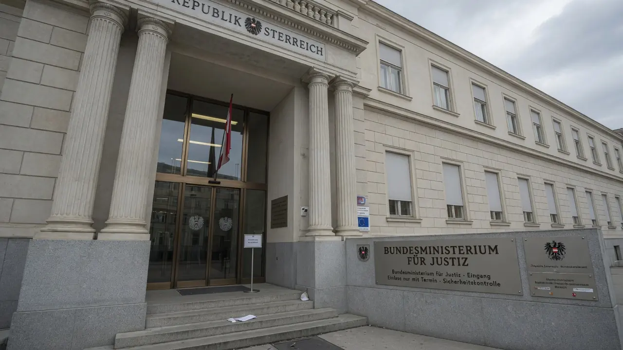 Amtsgebäude mit Behördenschild