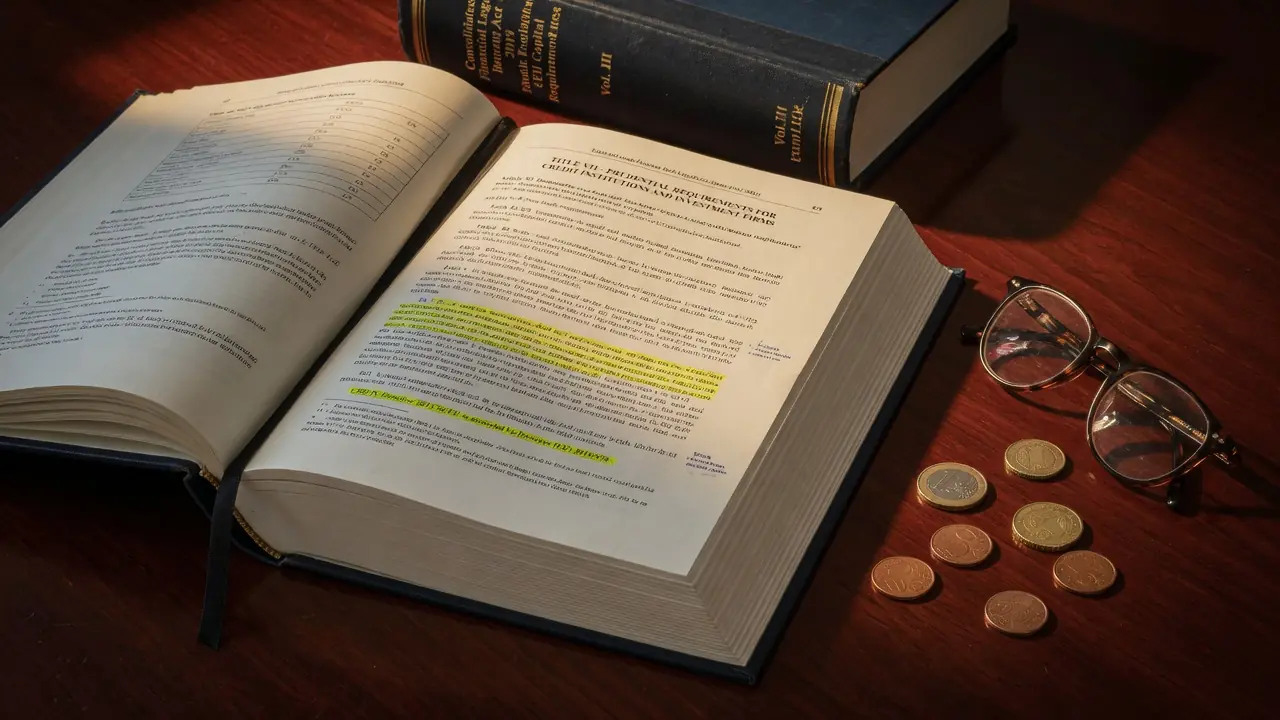 Aufgeschlagenes Buch mit Finanzgesetzen